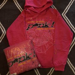 Sp5der Pink Punk Hoodie