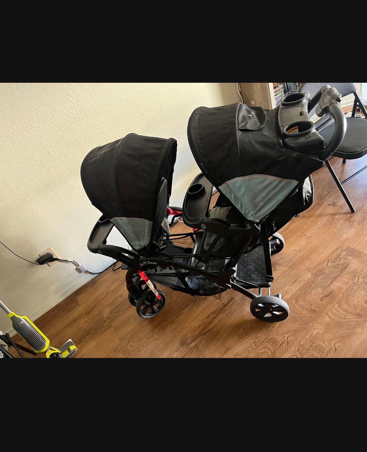 👶 Foldable Sit N Stand Baby Stroller 2-Seater | Storage & Sun Covers ✅