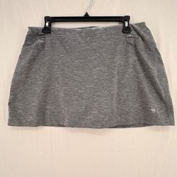 Mountain Hardwear Womens Large Gray Athletic Skort Hiking Tennis Golf Stretch