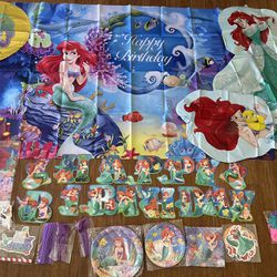 17pc Little Mermaid Birthday Party Pack