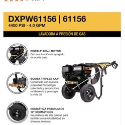 Dewalt Pressure Washer 4400psi Brand New