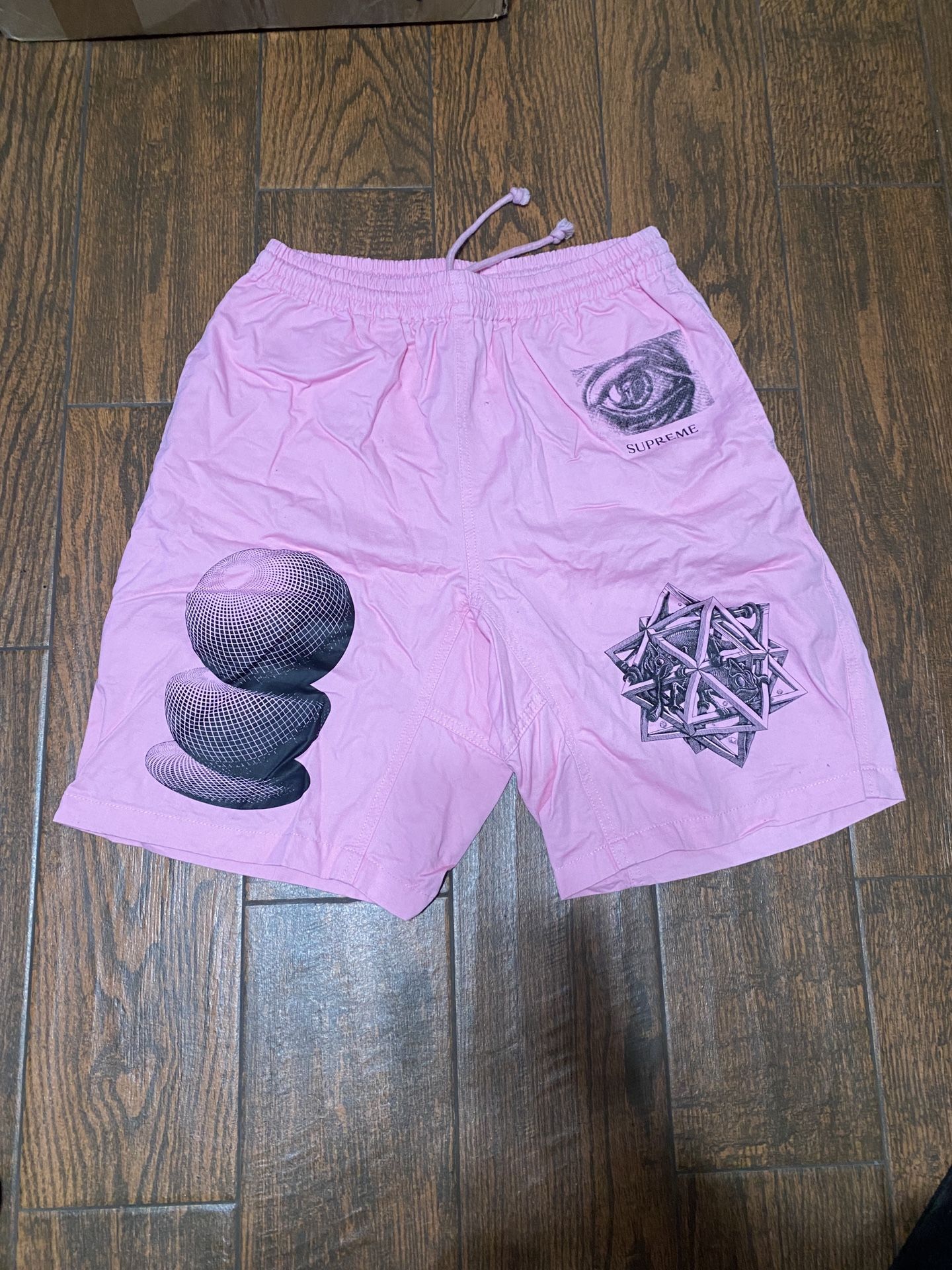 Supreme MC Escher Pink Shorts XL