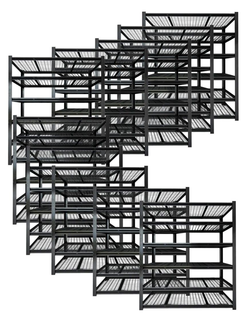 Set Of 10, Brand New In Box, 6-Tier, 60" WIDE