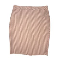 Ann Taylor Women's Pink Seersucker Pencil Skirt Size 8 