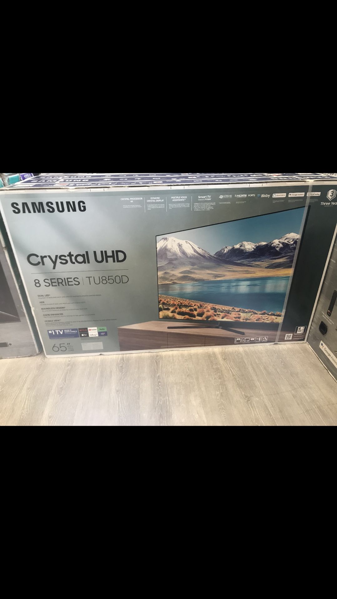 65 INCH SAMSUNG 4K CRYSTAL UHD/HDR SMART TV 📺
