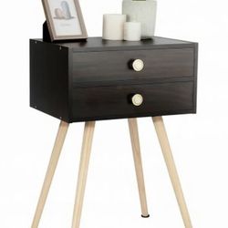 Nightstand   With 2 Deep Drawers     (ASAP )