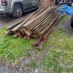 Free used wood fence