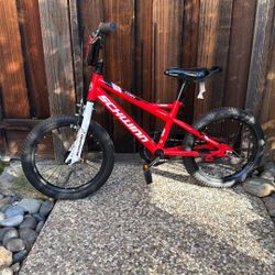 Schwinn Red And Black Kids Bike 