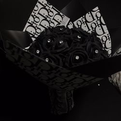 Glitter Black Bouquet 