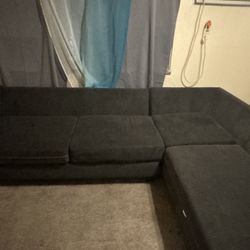 Sectional Grey Couch 