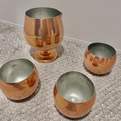 Vintage copper Drinkware set