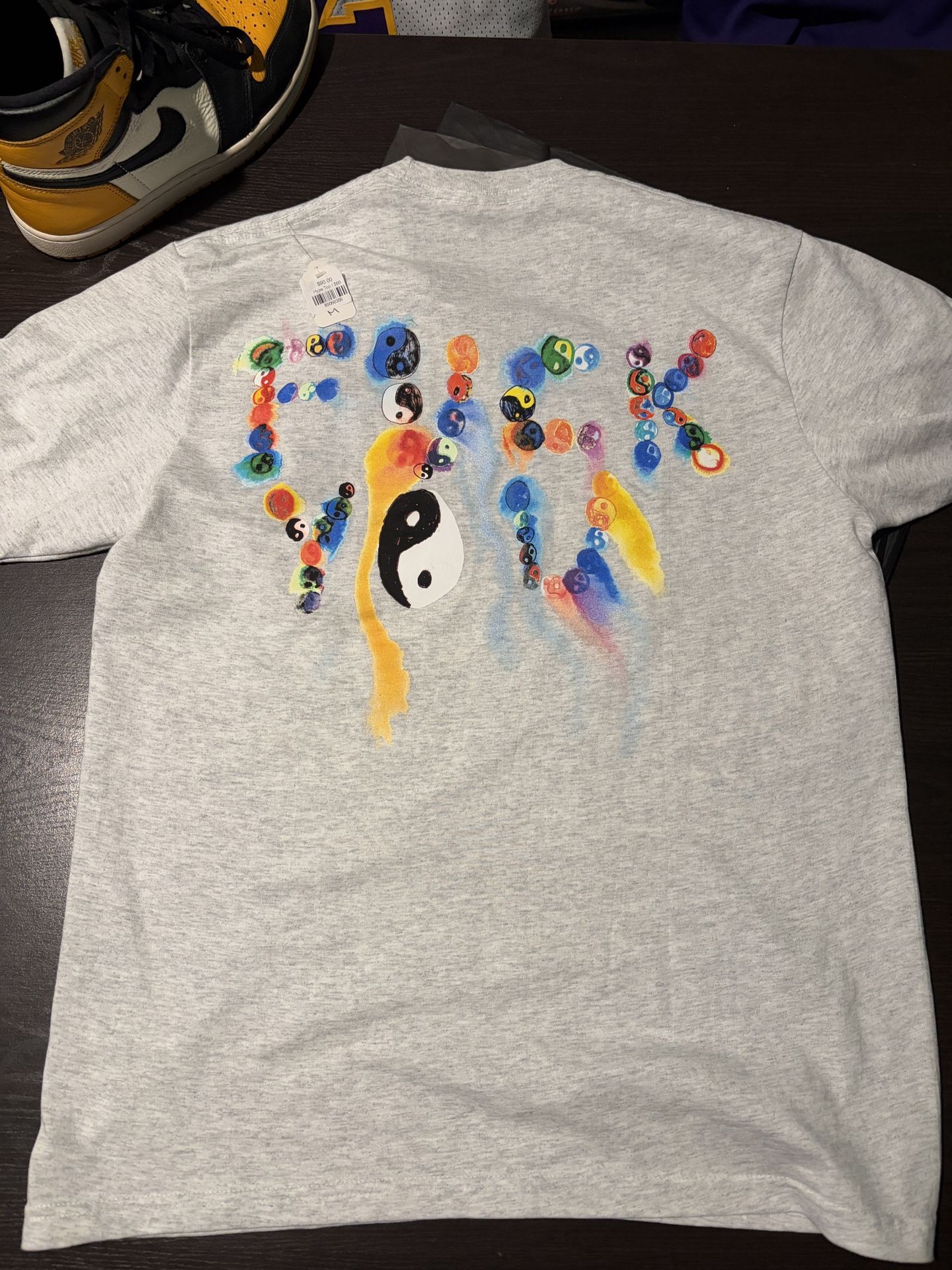 Supreme Yin Yang Shirt Gray Ash Size M