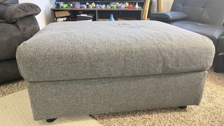 Grey Ottoman with storage