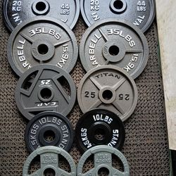 Olympic Weight plates Total/ 248lb
