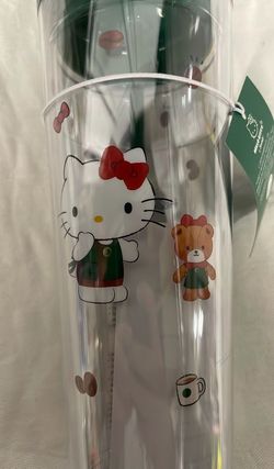 Hello kitty tumbler Starbucks cup drink work office school limited edition rare collectible