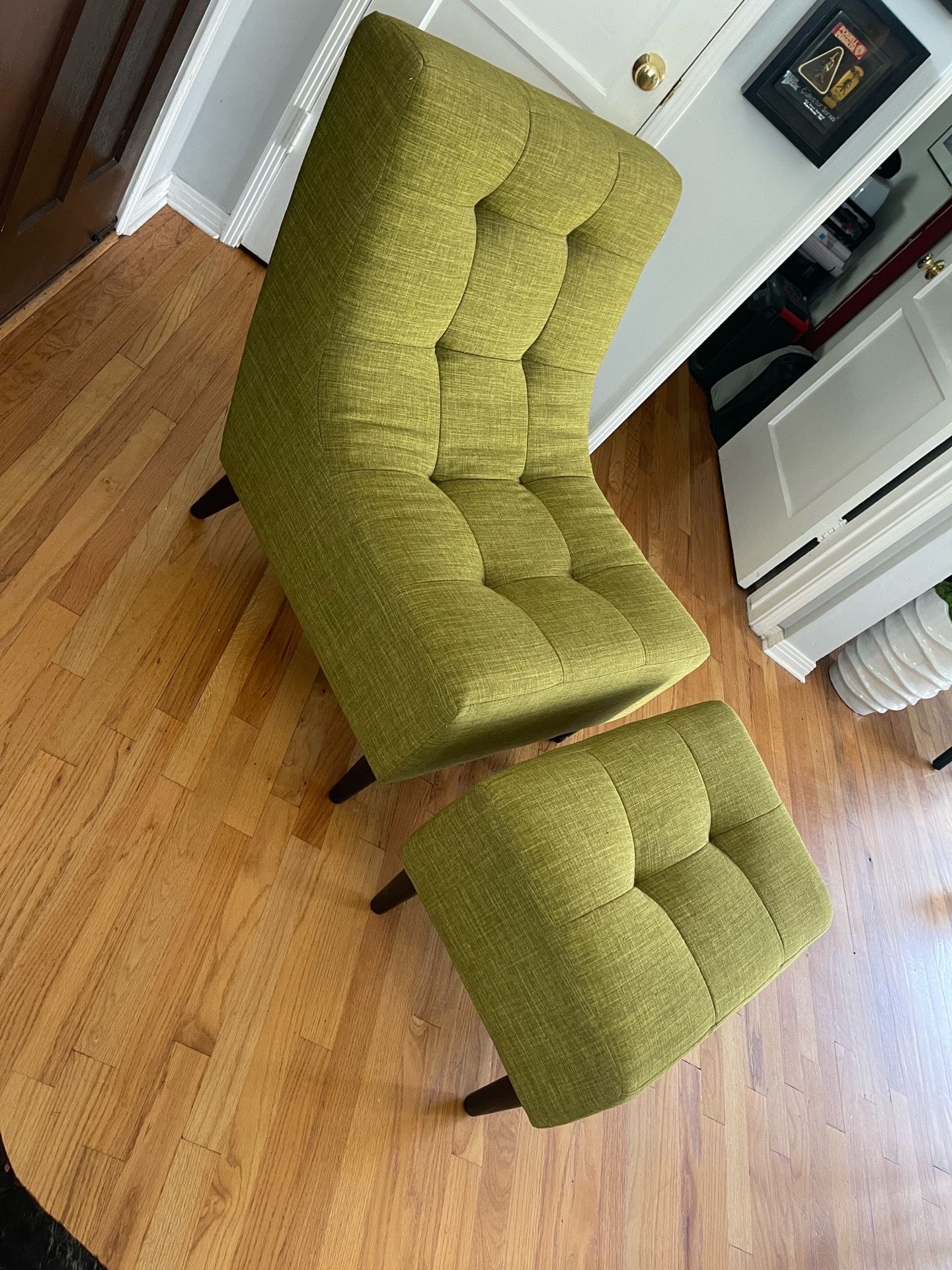 Chair with ottoman