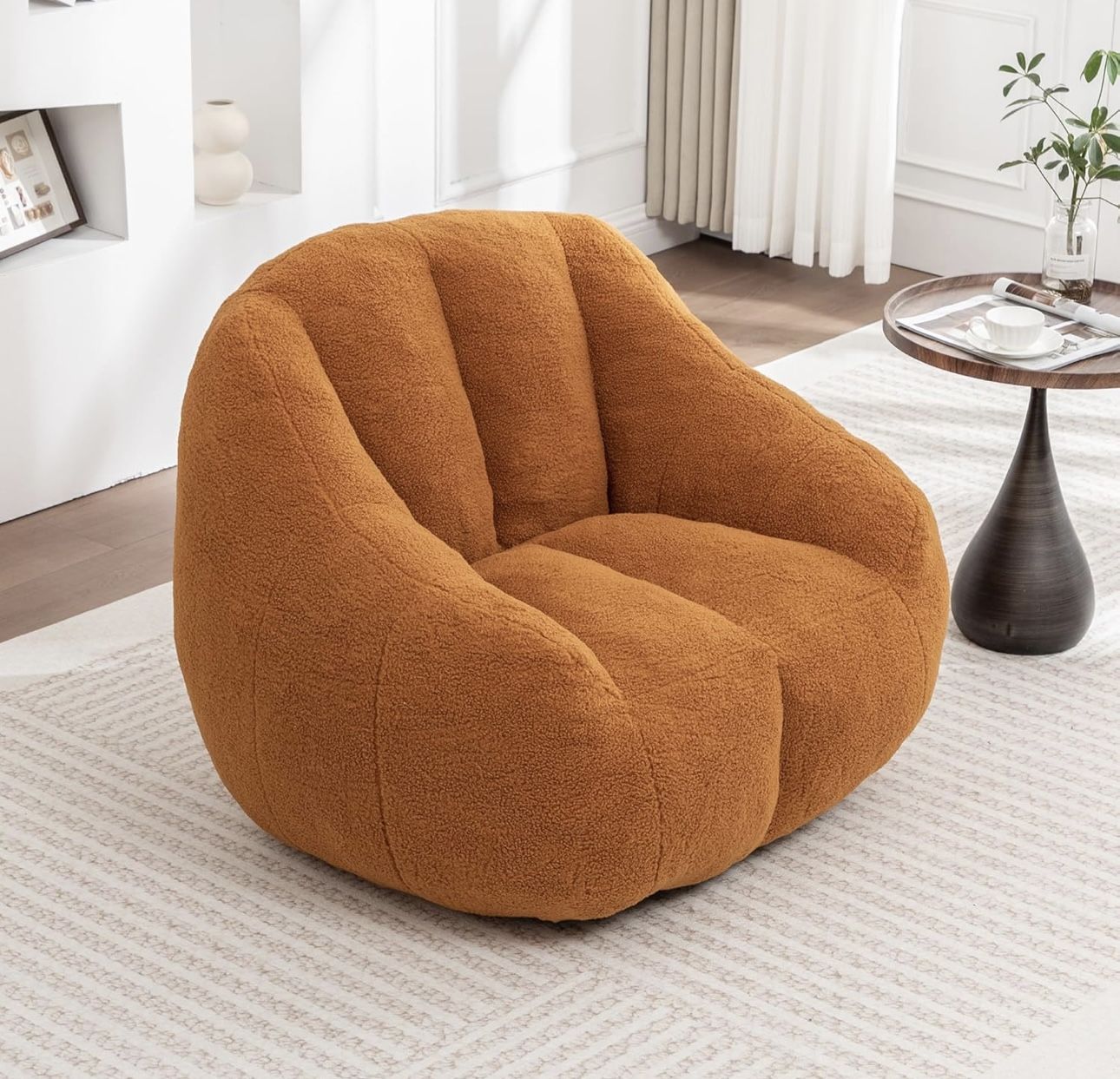 Bean Bag Chair with Filler, Bean Bag Sofa with Tufted Soft Stuffed Filling, Fluffy and Lazy Sofa, Comfy Cozy BeanBag Chairs with Memory Foam for Dorm,
