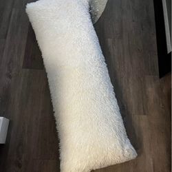Body Pillow With Furry Cover