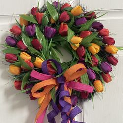 Spring/summer Tulip Wreath 