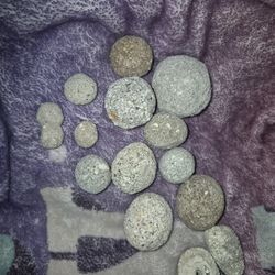 Artifact Collection Of Indian Playing Stone Balls