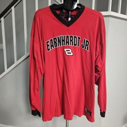 Dale Earnhardt Jr Long Sleeve V Neck Jersey Mens Size 2XL Chase Authentic