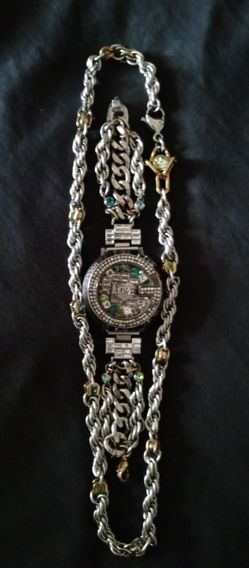 K.A.M. LoveBright Collection Stainless steel necklace /bracelet Set