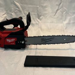 Milwaukee M18 FUEL 14 in. 18V Lithium-Ion Brushless Cordless Battery Top Handle Chainsaw