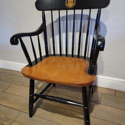 Rare Antique Univerity Of Pittsburgh Captains Chair Graduate Captains Chair 