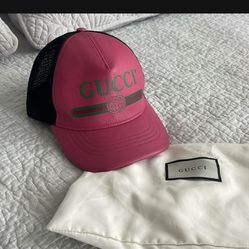 Authentic Gucci Unisex Leather Hat 