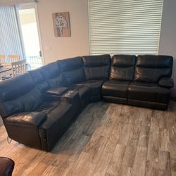 Leather Sectional 