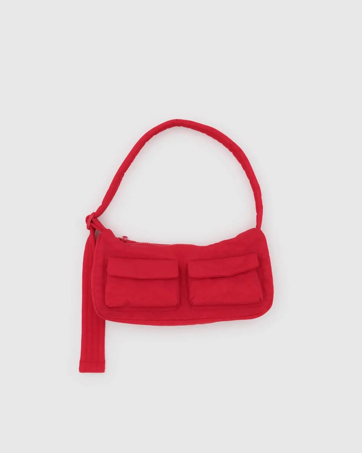 RED BAGGU CARGO SHOULDER BAG