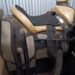 Mexican Saddle/headstall, reigns 
