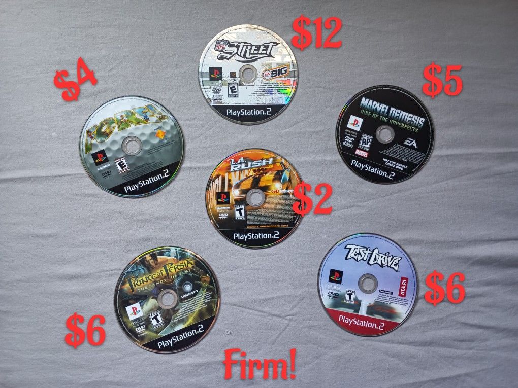 Ps2 Games Mini Lot Loose