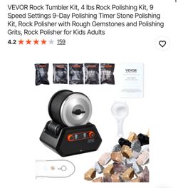  Rock Tumbler Kit, 4 lbs Rock Polishing Kit