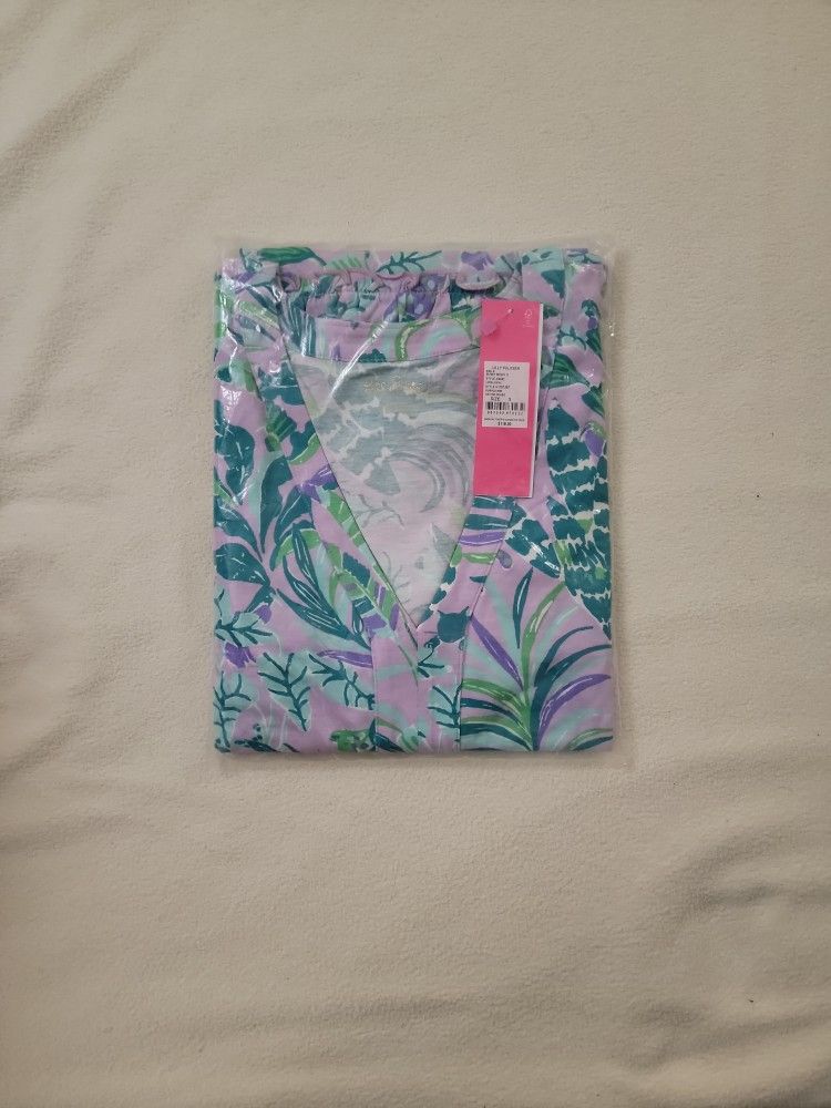 NEW Lilly Pulitzer Lorina Swing Dress Purple Iris On the Chase 