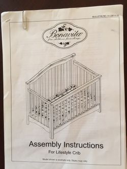 Bonavita lifestyle crib manual sales