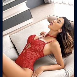 Avidlove Women's Lingerie Floral Lace Snap Crotch Bodysuit One Piece Bodysuit