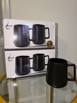 Black 16oz Ceramic Mugs