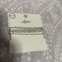 Silver Lovisa Bracelet Set