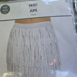 Adult Flapper Skirt Costume.  New In Pkg. 
