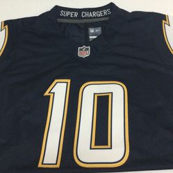 NFL Nike Men’s Justin Herbert Navy Los Angeles Charger Alternate Game Jersey 2XL 