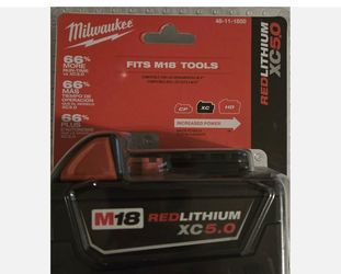 M18 Milwaukee batteries, new in the box