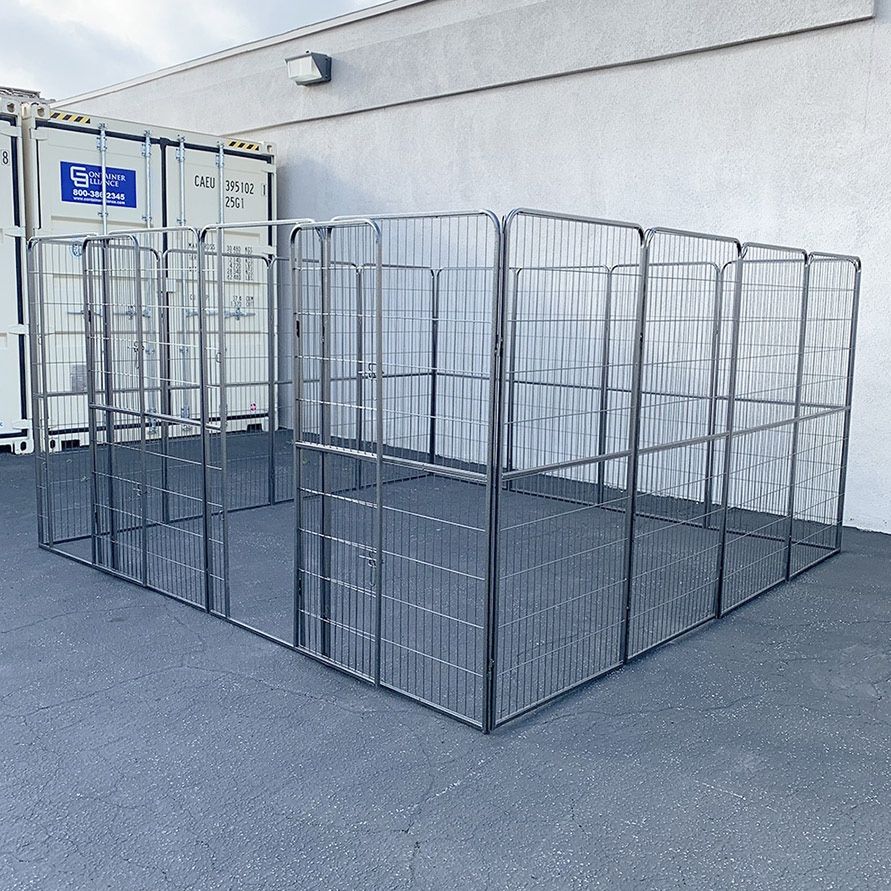 $290 (Brand New) Heavy duty 10x10x5ft tall pet playpen 16-panel dog crate kennel exercise cage fence 