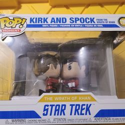 Funko Pop Kirk And Spock From The Wrath Of Khan Star Trek Figures Set