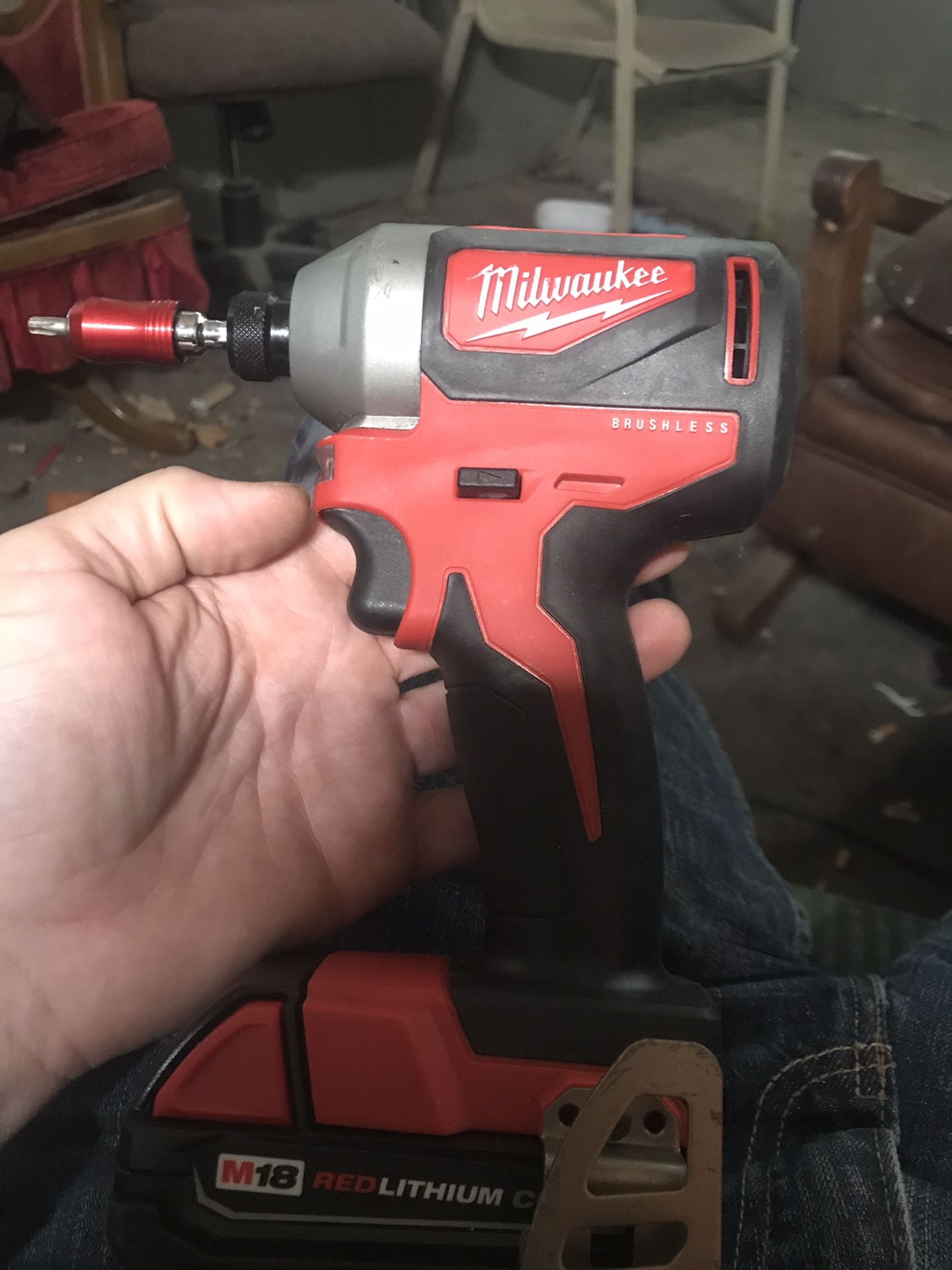 Milwaukee Brushless Drill, Battery, Charger and Bag