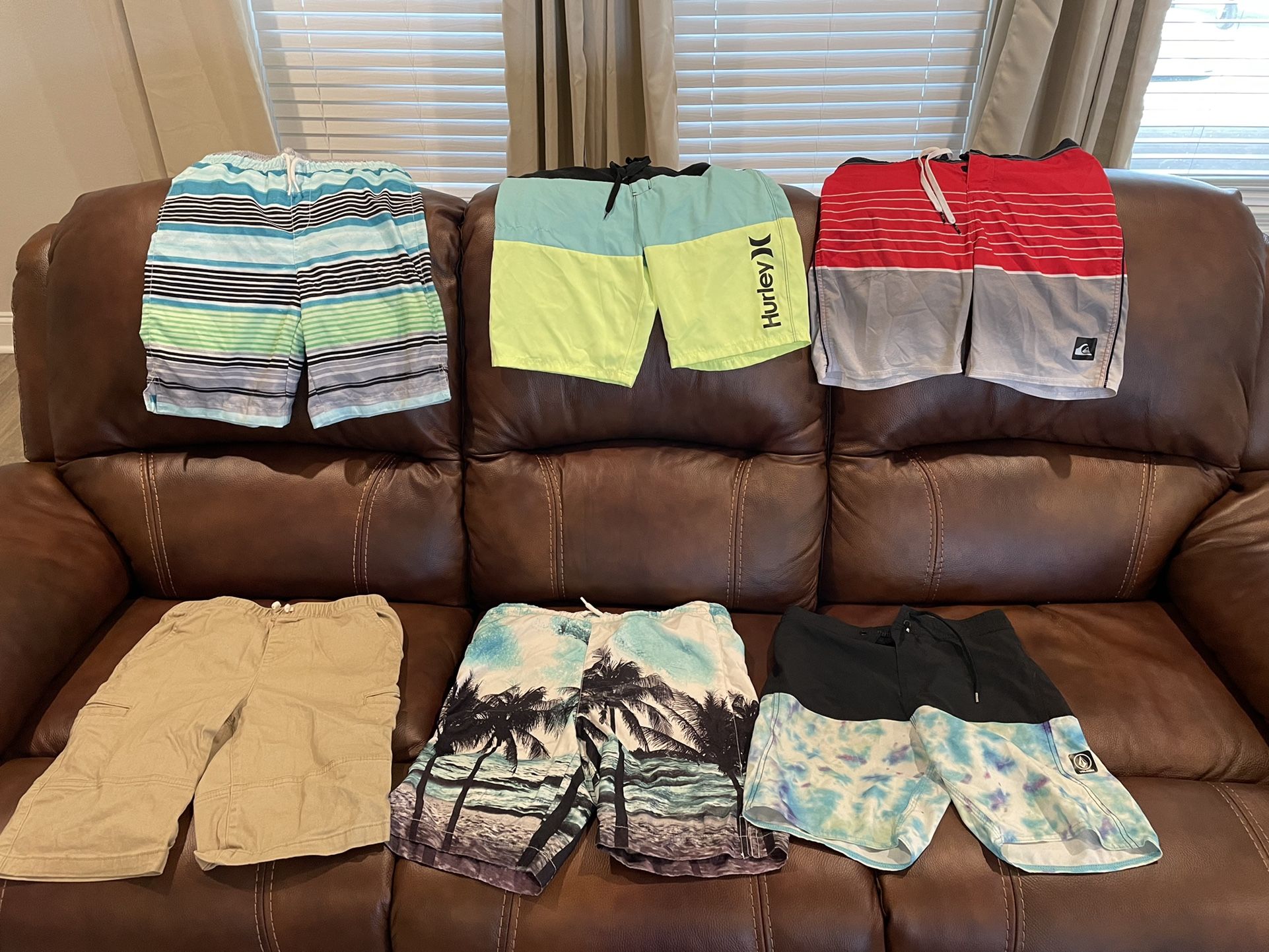 Boys Size 10/12 Large Swimming shorts. Sold As Bundle For $20 Total
