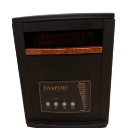 EdenPURE Gen3 A4136 Quartz Infrared Portable Heater Black Tested Works No Remote
