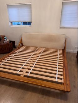 Cb2 drommen king bed frame