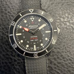 Alpina Seastrong Horological AL-282LNN4V6 Men black dial Analog Smartwatch 