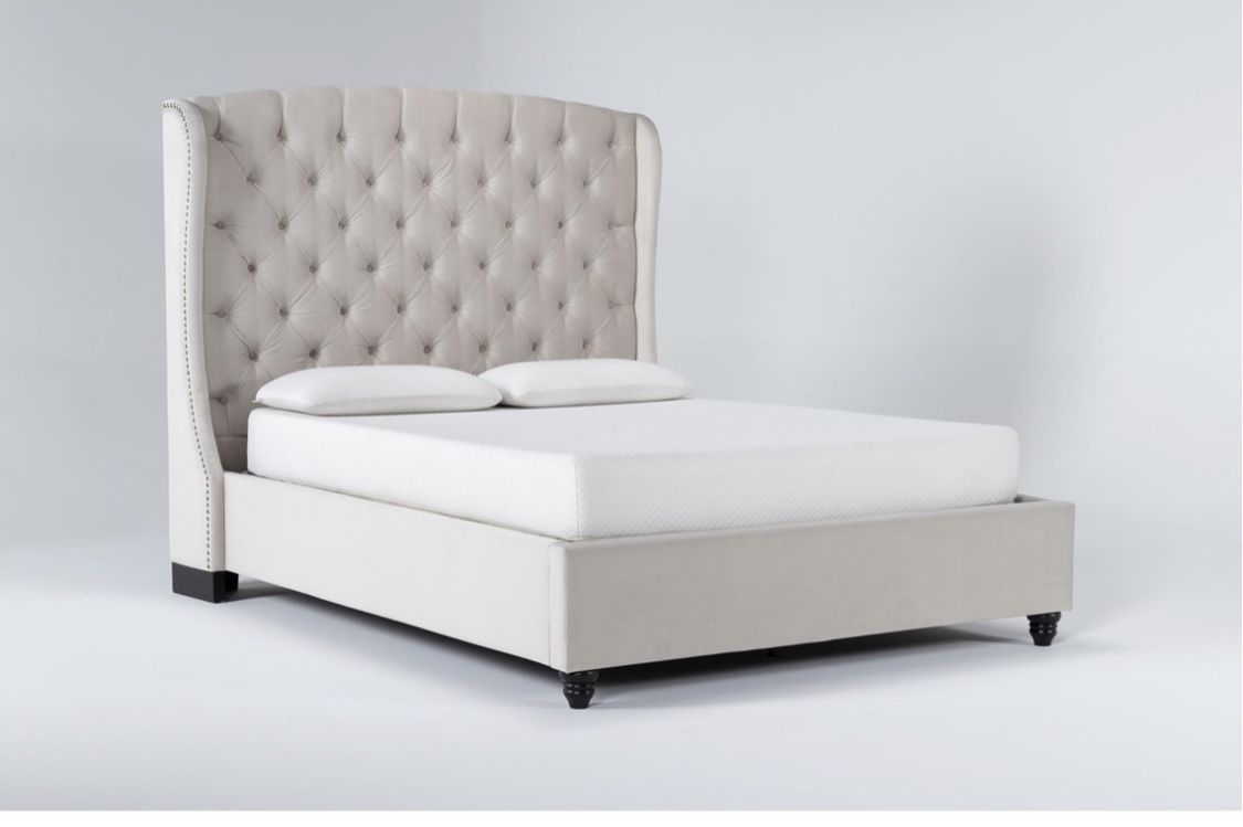 Beige Queen Bed 